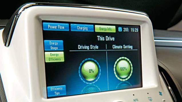 O visor, no alto do console, exibe telas com diferentes informações, como a eficiência no uso da energia e... | <a href="https://gutenberg.quatrorodas.abril.com.br/carros/chevrolet-volt-637764.shtml" rel="migration">Leia mais</a> O visor, no alto do console, exibe telas com diferentes informações, como a eficiência no uso da energia e... | <a href="https://gutenberg.quatrorodas.abril.com.br/carros/chevrolet-volt-637764.shtml" rel="migration">Leia mais</a>