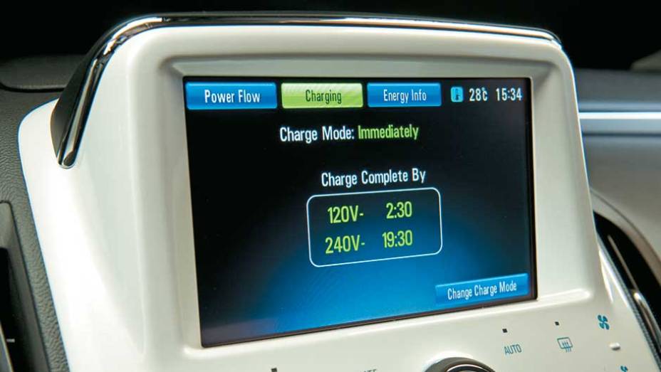 O sistema informa qual o tempo de dura&ccedil;&atilde;o das recargas | <a href="https://gutenberg.quatrorodas.abril.com.br/carros/chevrolet-volt-637764.shtml" rel="migration">Leia mais</a>