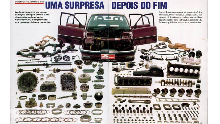 Chevrolet Omega: o teste estava caminhando para uma aprova&ccedil;&atilde;o sem problemas, mas um grave problema no motor prejudicou o sed&atilde; | <a href="https://gutenberg.quatrorodas.abril.com.br/acervodigital/home.aspx?edicao=411&pg=105" rel="migration">Leia mais</a>
