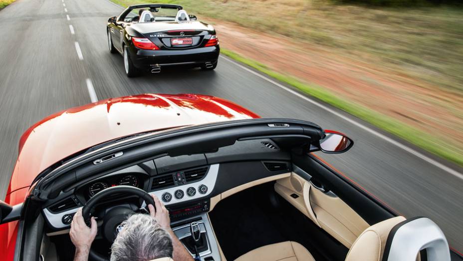 ...não leva mais que 20 segundos | <a href="https://gutenberg.quatrorodas.abril.com.br/carros/comparativos/bmw-z4-sdrive-2-0i-x-mercedes-benz-slk-250-729203.shtml" rel="migration">Leia mais</a>