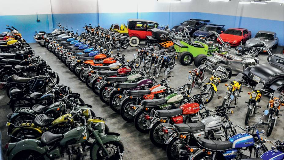 Conjunto de 270 motos: futuro museu em São Roque (SP) | <a href="https://gutenberg.quatrorodas.abril.com.br/reportagens/geral/arca-tesouros-733321.shtml" rel="migration">Leia mais</a>