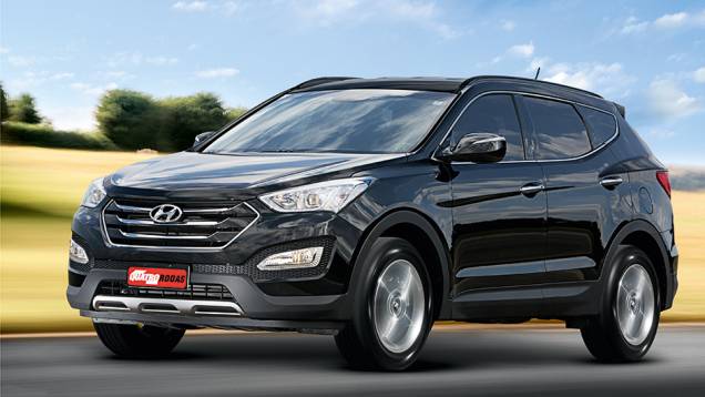 Dianteira segue a linha Hyundai, com grade hexagonal | <a href="https://gutenberg.quatrorodas.abril.com.br/carros/testes/hyundai-santa-fe-3-3-749761.shtml" rel="migration">Leia mais</a> Dianteira segue a linha Hyundai, com grade hexagonal | <a href="https://gutenberg.quatrorodas.abril.com.br/carros/testes/hyundai-santa-fe-3-3-749761.shtml" rel="migration">Leia mais</a>