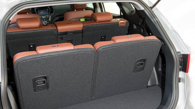 Com os bancos armados, o espaço para bagagem é mínimo | <a href="https://gutenberg.quatrorodas.abril.com.br/carros/testes/hyundai-santa-fe-3-3-749761.shtml" rel="migration">Leia mais</a> Com os bancos armados, o espaço para bagagem é mínimo | <a href="https://gutenberg.quatrorodas.abril.com.br/carros/testes/hyundai-santa-fe-3-3-749761.shtml" rel="migration">Leia mais</a>