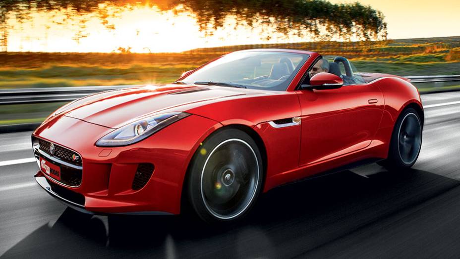 O F-Type acelera de 0 a 100 km/h em 4,2 segundos e vai a 300 km/h | <a href="https://gutenberg.quatrorodas.abril.com.br/carros/testes/jaguar-f-type-v8-s-760605.shtml" rel="migration">Leia mais</a>