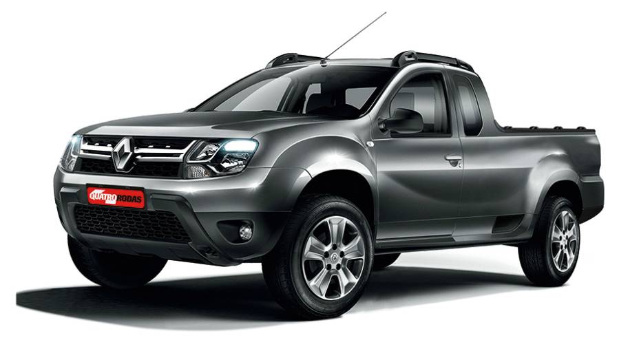 Renault quer solu&ccedil;&atilde;o intermedi&aacute;ria, situada entre Strada e Saveiro e Ranger | <a href="https://gutenberg.quatrorodas.abril.com.br/reportagens/geral/vale-esperar-renault-duster-picape-790799.shtml" rel="migration">Leia mais</a>
