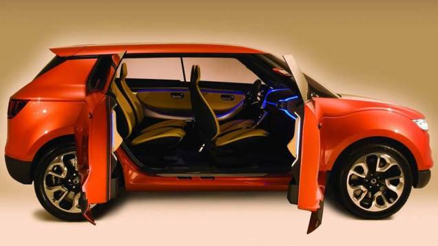 Conceito possui design interior que permite alterar configuração dos assentos Conceito possui design interior que permite alterar configuração dos assentos
