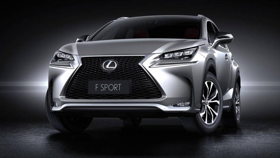 Detalhe da grade frontal do F SPORT | <a href="https://gutenberg.quatrorodas.abril.com.br/noticias/saloes/pequim-2014/lexus-revela-crossover-nx-2015-pequim-780341.shtml" rel="migration">Leia mais</a>