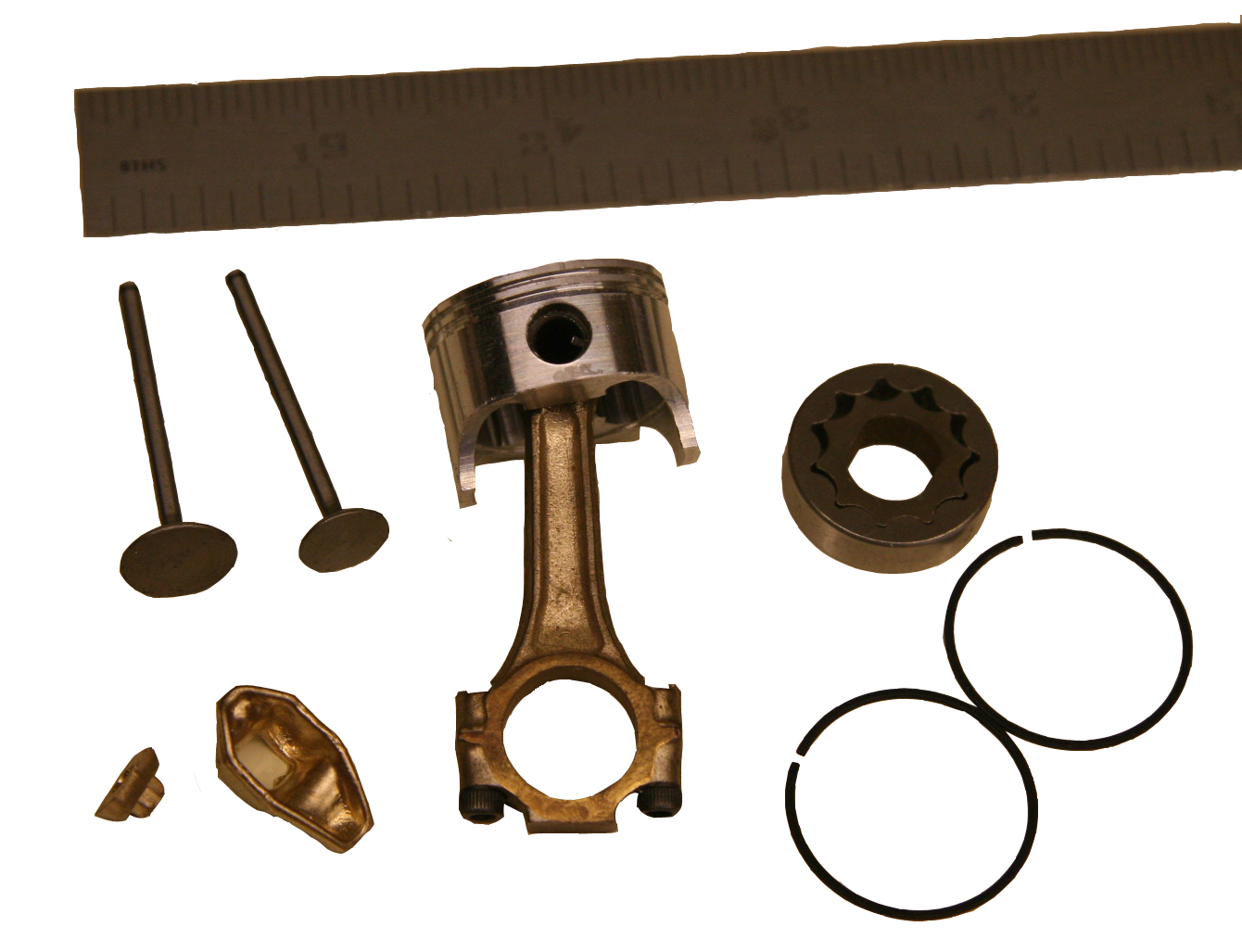 Motor V8 em miniatura