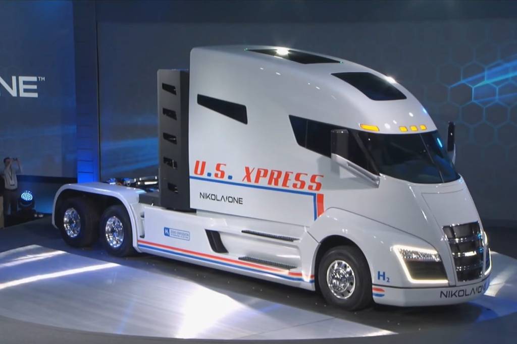 Caminhão de 1.014 cv movido a hidrogênio é apresentado nos EUA