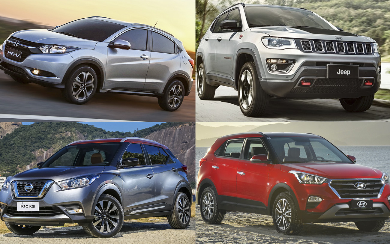 HR-V, Compass, Kicks e Creta