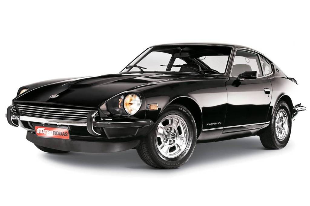 Datsun 240Z Na pista, o Datsun 240Z era páreo para Jaguar E-Type e Porsche 911