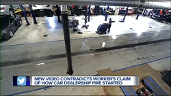 Incêndio destrói 30 carros em concessionária da Chevrolet