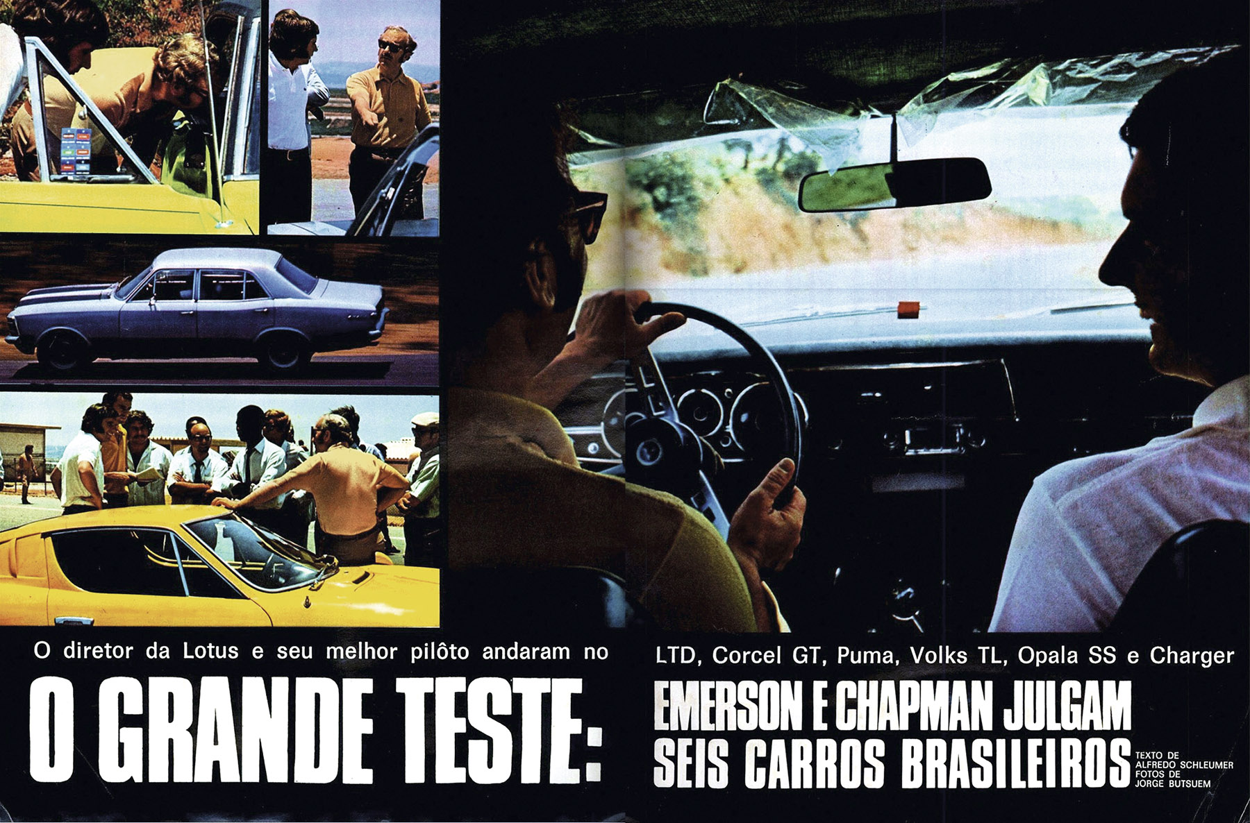 Grandes Comparativos: Corcel GT x Charger RT x LTD Landau x Puma 1800 x Opala SS x Volks TL Grandes Comparativos: Corcel GT x Charger RT x LTD Landau x Puma 1800 x Opala SS x Volks TL