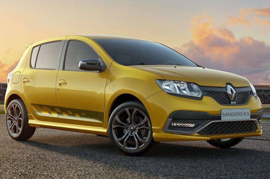 Renault Sandero RS amarelo Renault Sandero RS amarelo
