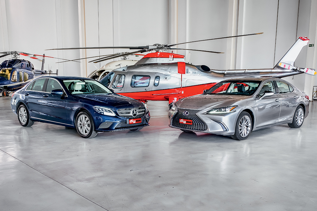 Comparativo Lexus ES 300h x Mercedes-Benz C 200 EQ Boost Comparativo Lexus ES 300h x Mercedes-Benz C 200 EQ Boost