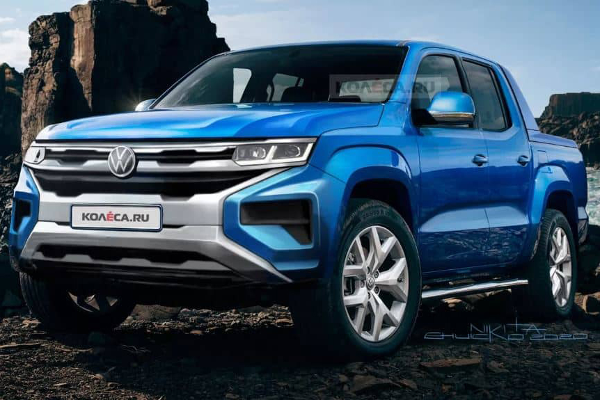 Nova VW Amarok: projeção antecipa como deve ficar o visual da picape
