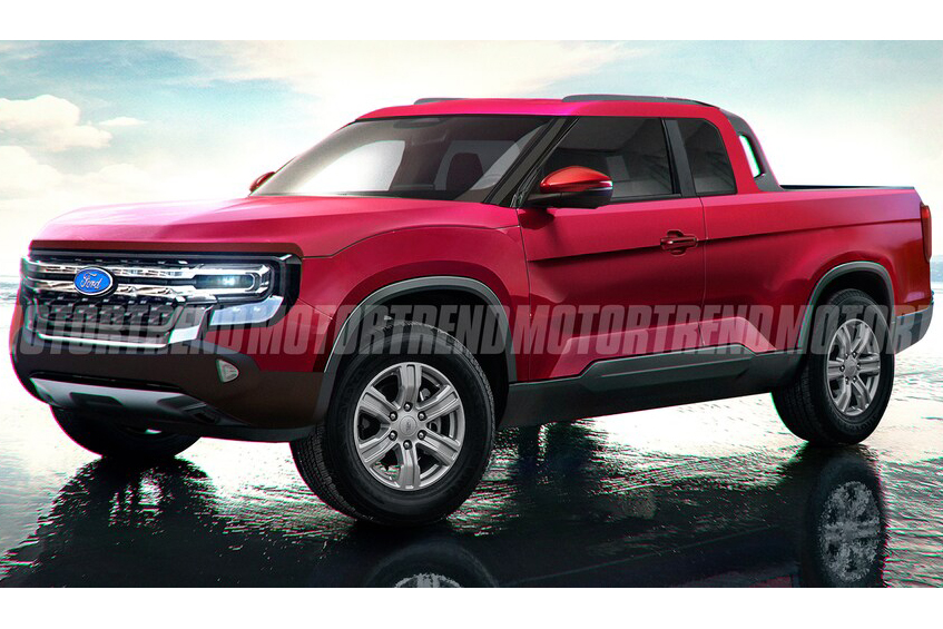 2021-Ford-Courier-compact-pickup-truck-rendering-front-three-quarter-MT Ford Courier: picape anti-Toro chega em 2022 e será a cara da nova Ranger