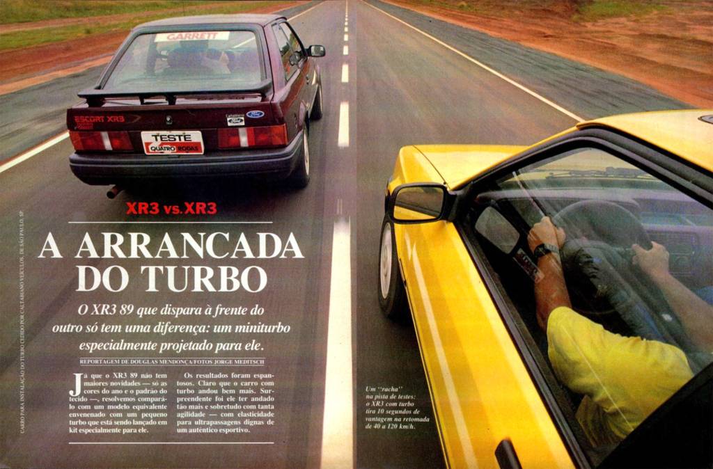 Grandes Comparativos: o pujante Ford Escort XR3 turbo encara o XR3 comum