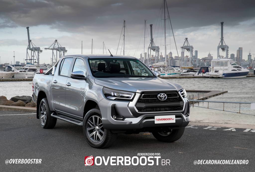 Nova Toyota Hilux projeção Nova Toyota Hilux projeção
