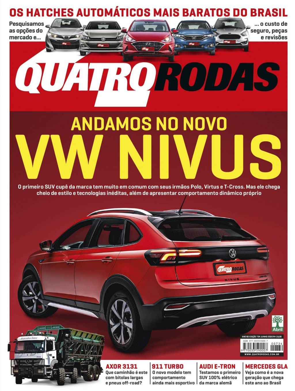 Capa edição 734 Carros mais vendidos de junho: T-Cross, Renegade e Tracker invadem o top 5
