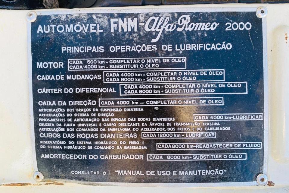 plaqueta manutenção FNM plaqueta manutenção FNM