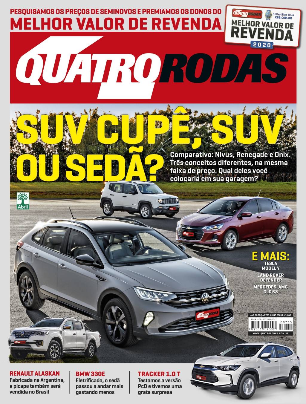Quatro Rodas 735 – capa Fiat anuncia renovação no logo e nas concessionárias, e promete câmbio CVT