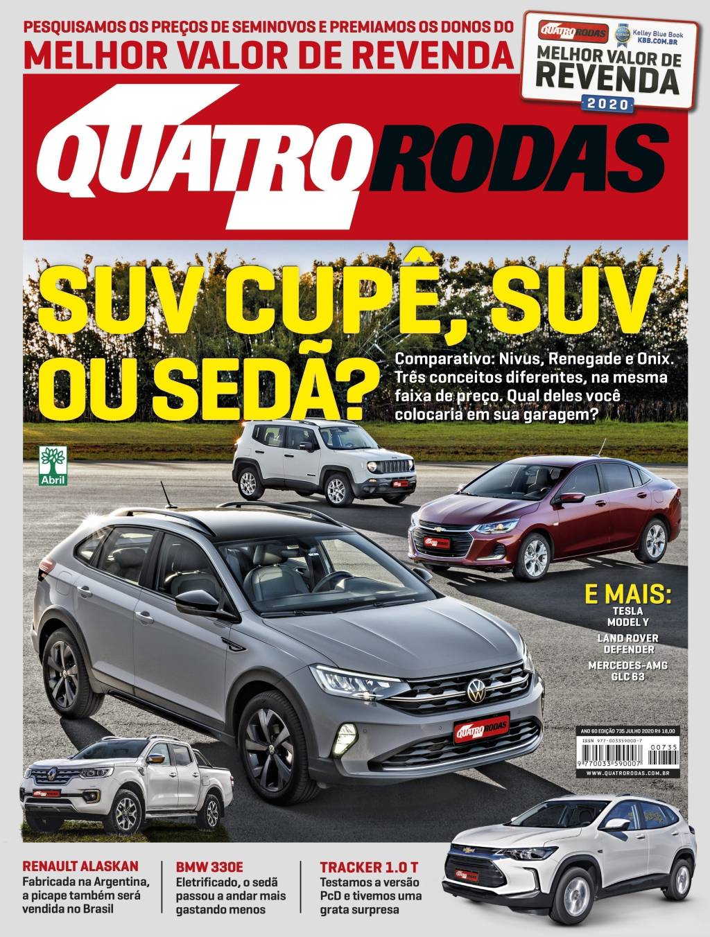 Quatro Rodas 735 – capa Novos Audi RS chegam ao Brasil com show de potência e desempenho