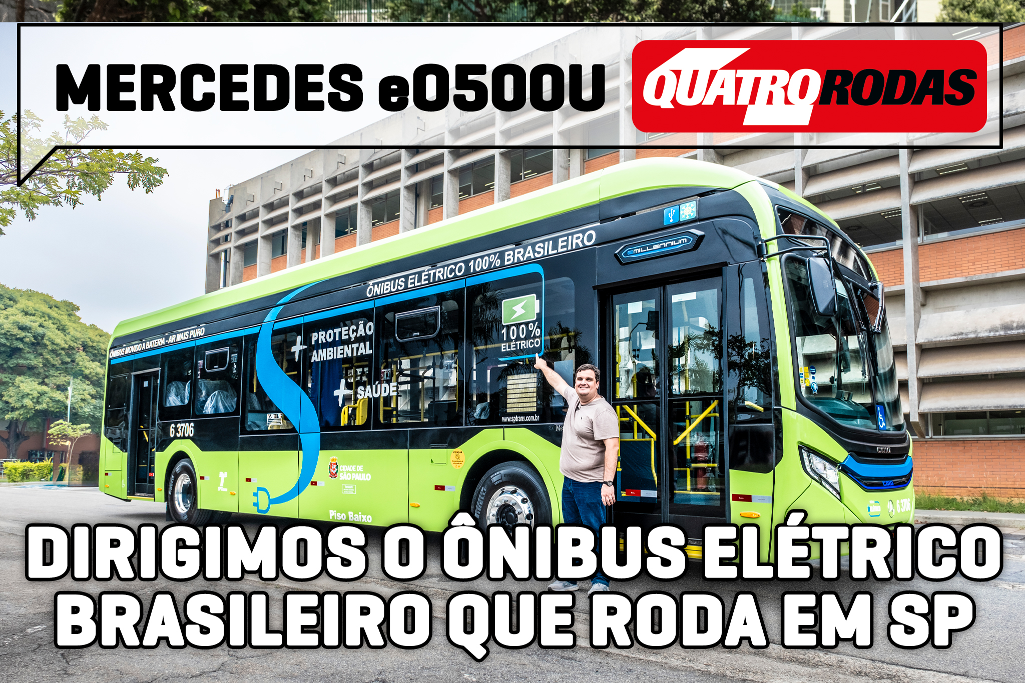 Este elétrico da Mercedes é nacional, custa R$ 3 mi e não passa de 60 km/h