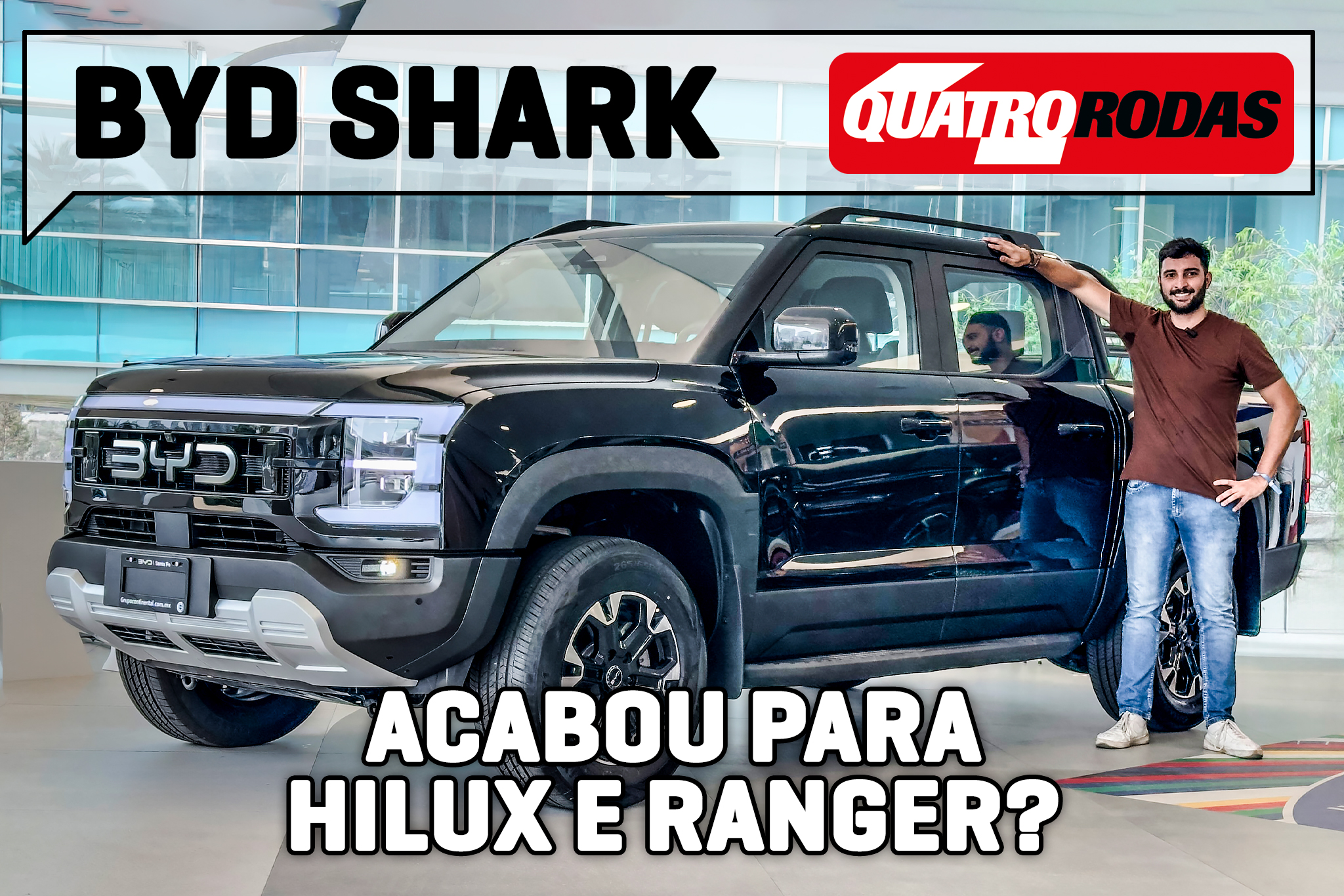 Dirigimos a BYD Shark, picape híbrida que atacará Ranger e Hilux no Brasil