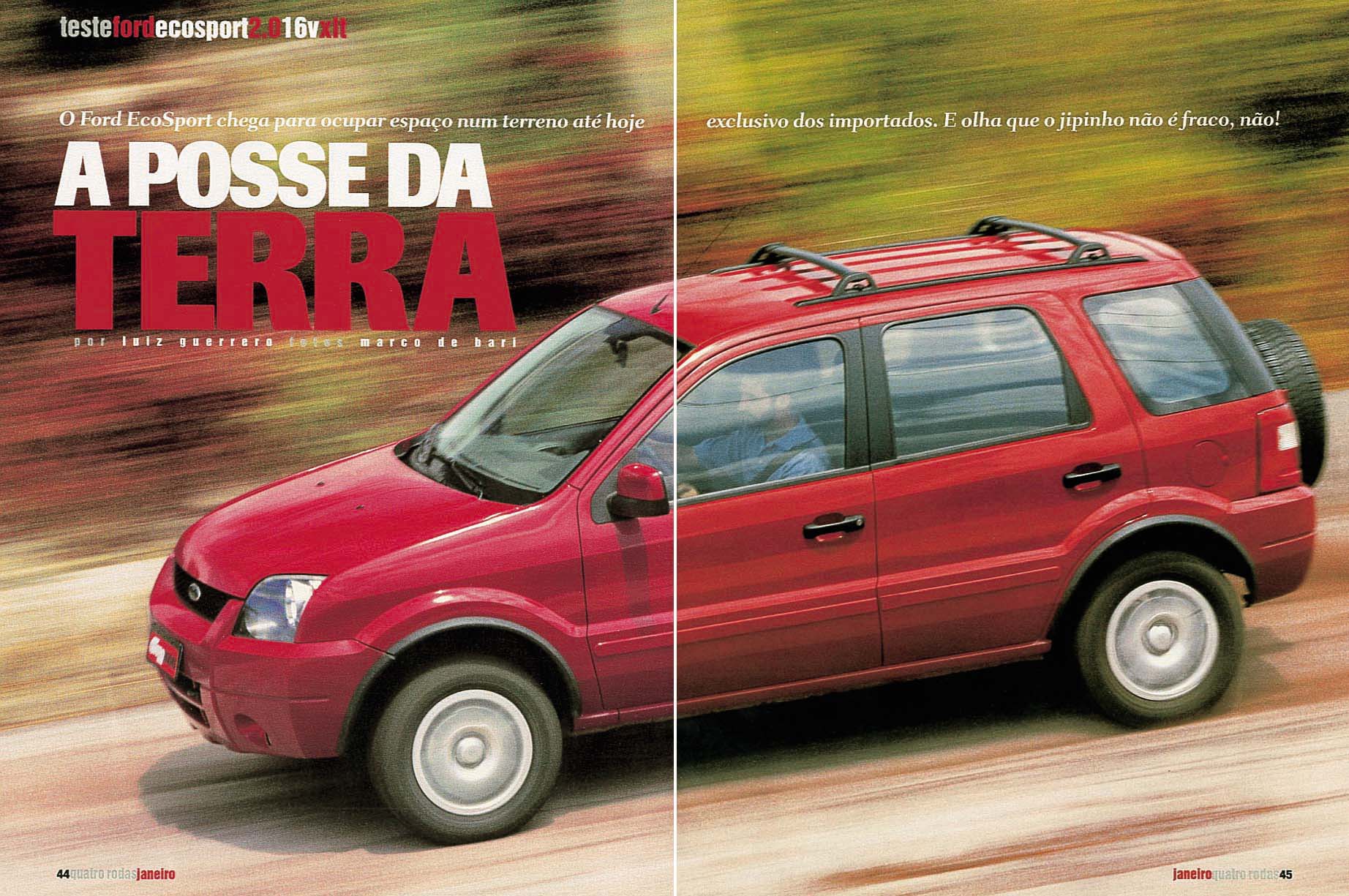 Capa da revista Quatro Rodas, edi&ccedil;&atilde;o 510, janeiro de 2003.