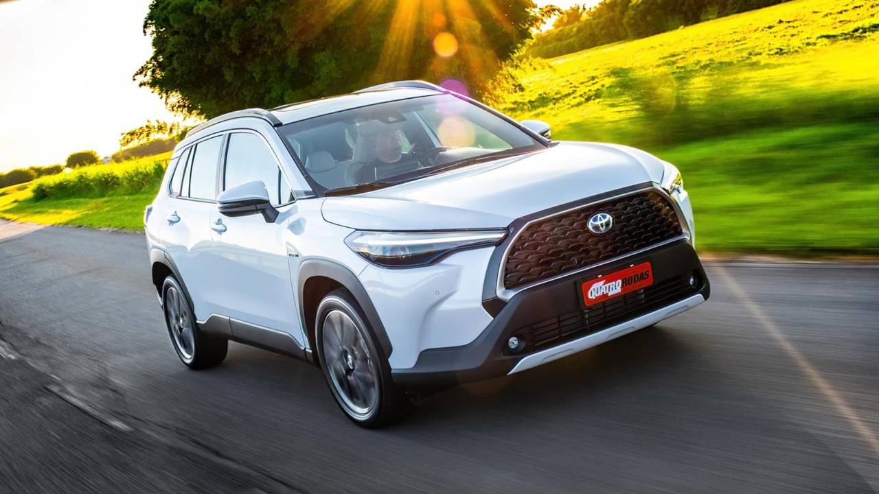 O Corolla Cross Hybrid é o único carro nacional que consta na lista do top 5