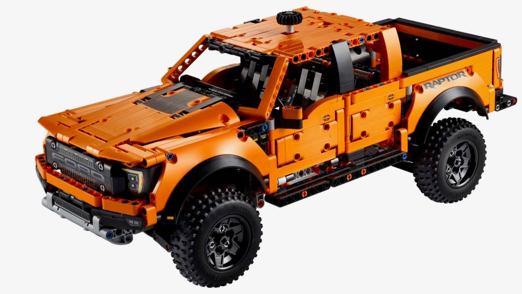 FORD F-150 LEGO Ford F-150 de LEGO visto 3/4 de frente