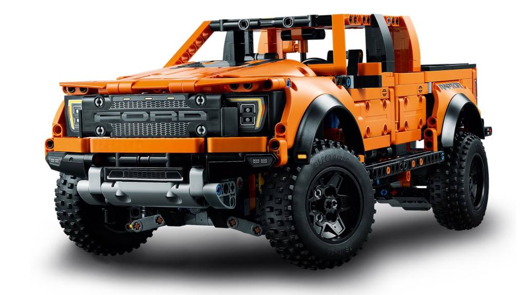 FORD F-150 LEGO Ford F-150 de LEGO visto 3/4 de frente