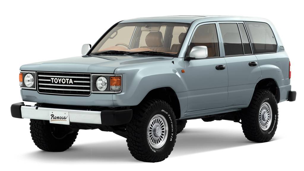 TOYOTA LAND CRUISER Toyota Land Cruiser 106 azul visto 3/4 de frente