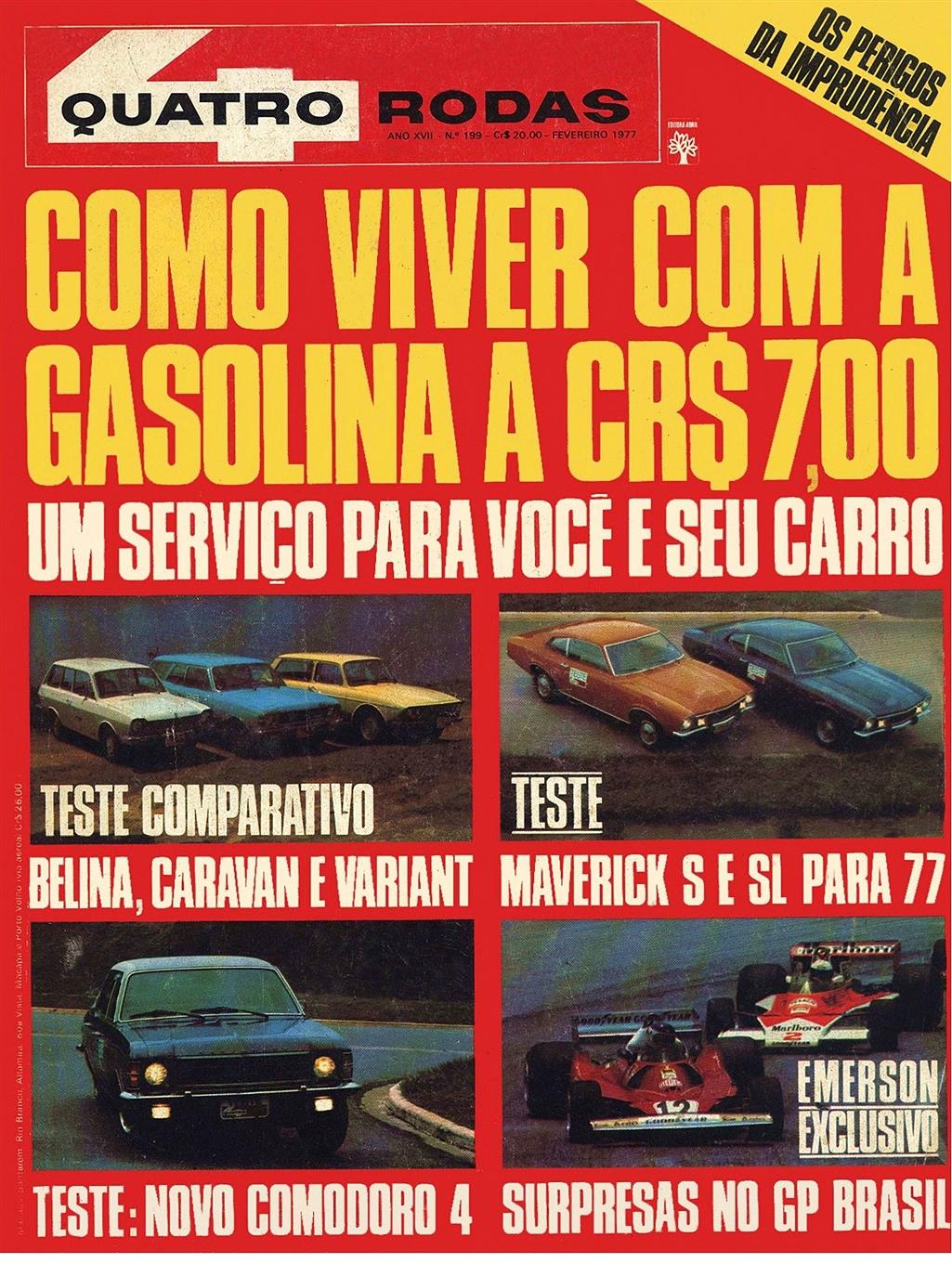 QUATRO RODAS 199, de fevereiro de 1977