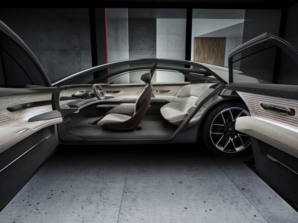 Audi Grandsphere Concept 3 Ausência das colunas B dá mais liberdade aos projetistas da cabine