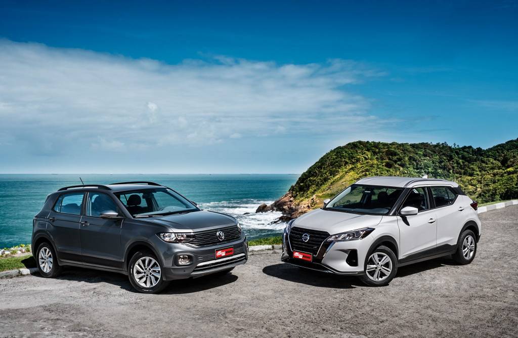 Comparativo: Nissan Kicks e Volkswagen T-Cross Comparativo: Nissan Kicks e Volkswagen T-Cross
