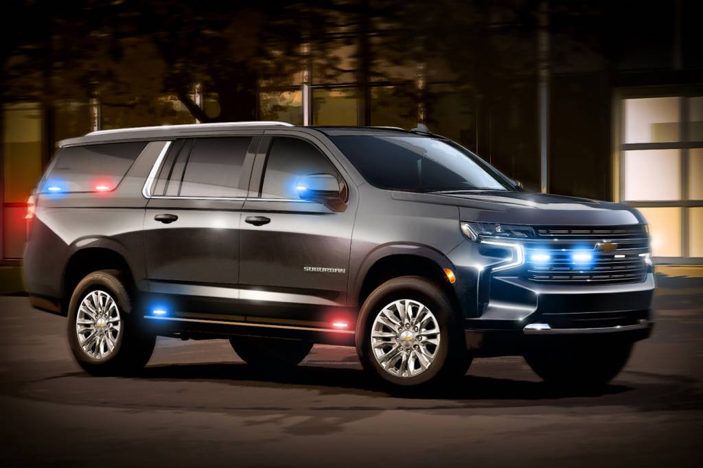 The U.S. Department of State has awarded GM Defense LLC, a subsi Ideia inicial do SUV pesado Suburban do governo norte-americano