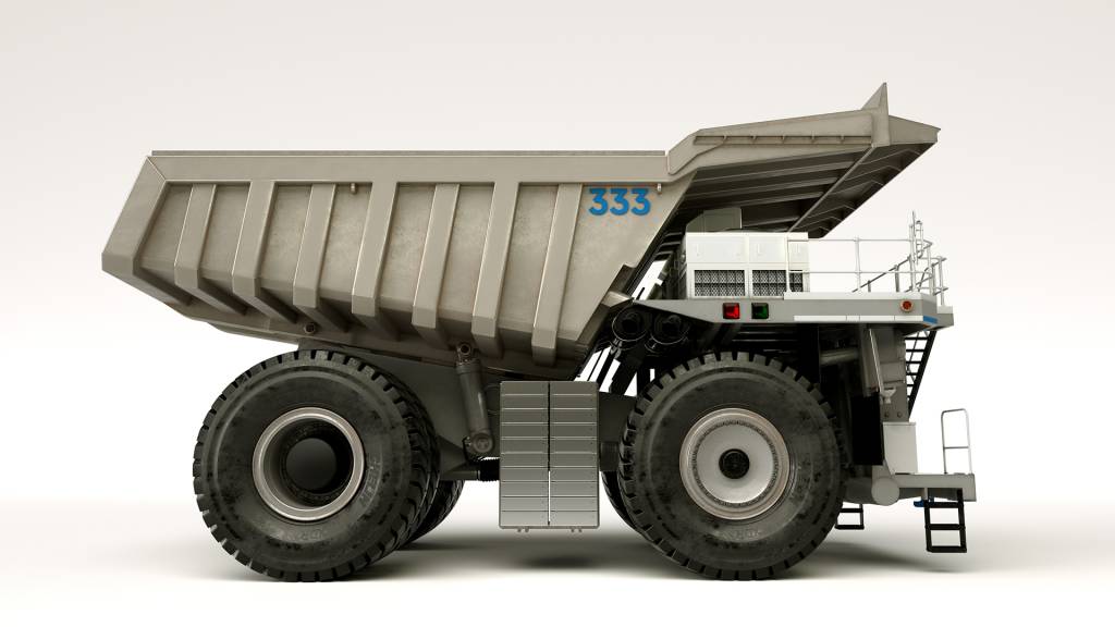 mtu_Mining Truck Hybrid concept Rolls-Royce has developed a new mtu concept for a hybrid mining truck that could reduce CO2 emissions by up to 30 per cent. It is based on existing mtu products and technologies: the latest 12V 2000 engines together with mtu EnergyPack battery systems. Rolls-Royce hat ein neues mtu-Konzept entwickelt für einen Hybrid-Muldenkipper, mit dem CO2-Emissionen um bis zu 30 Prozent gesenkt werden könnten. Es basiert auf bestehenden mtu-Produkten und -Technologien: die neuesten 12V-2000-Motoren zusammen mit mtu EnergyPack-Batteriesystemen.