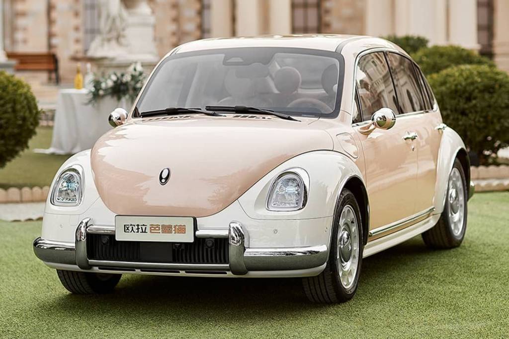 China registra seu próprio ‘Fusca’ elétrico com visual delicado