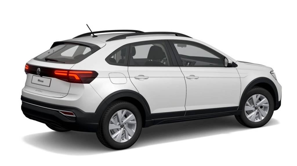 Volkswagen Nivus 170 TSI Traseira Só o eixo dianteiro do Nivus 170 TSI usa freios a disco