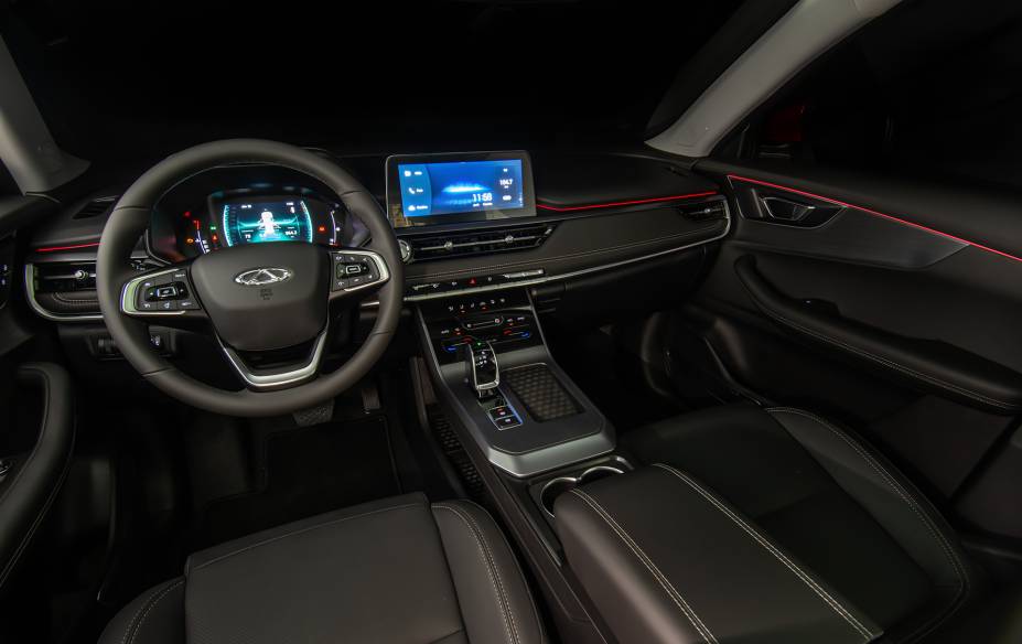 Painel do novo Caoa Chery Tiggo 5x Pro Painel do novo Caoa Chery Tiggo 5x Pro