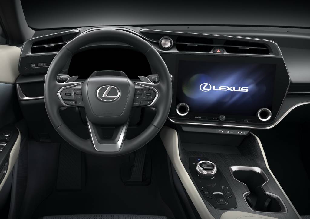 Lexus-RZ-450e-45 painel volante normal Lexus RZ 450e