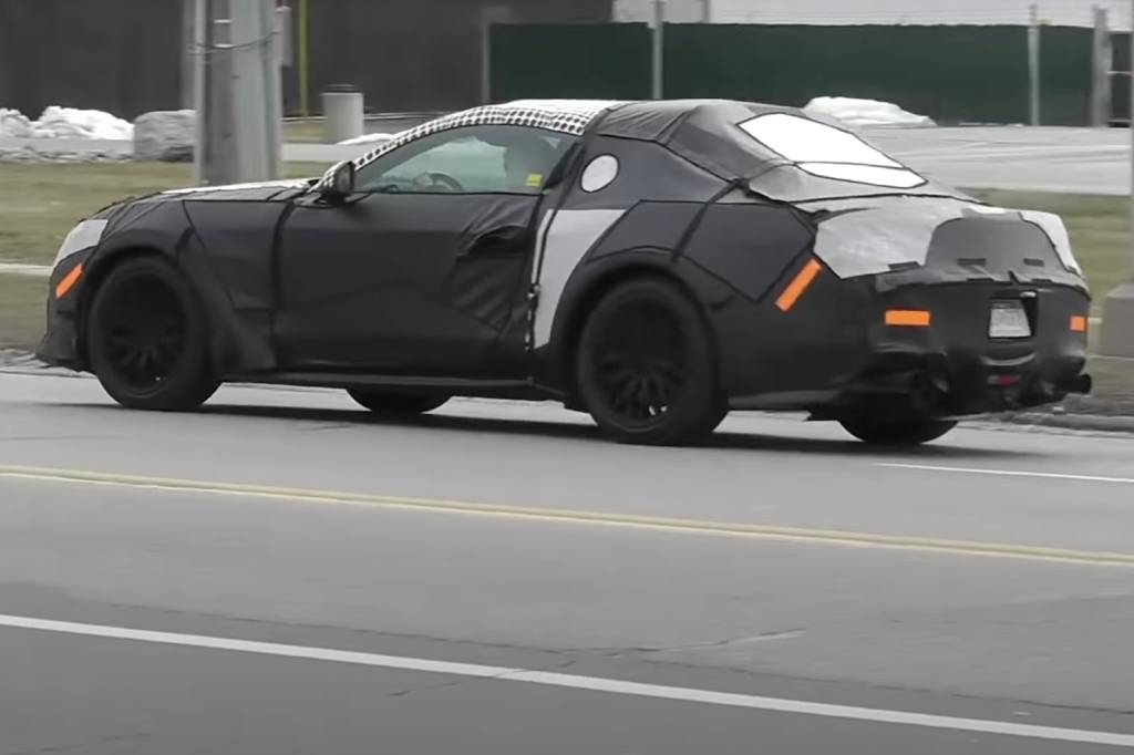 Mustang 2024 Traseira Lado Imagens do novo Mustang