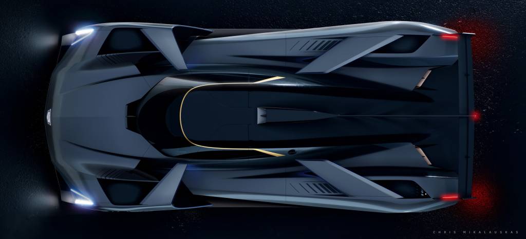 Cadillac-Project-GTP-Hypercar-4 Cdillac prototipo GTP visão superior