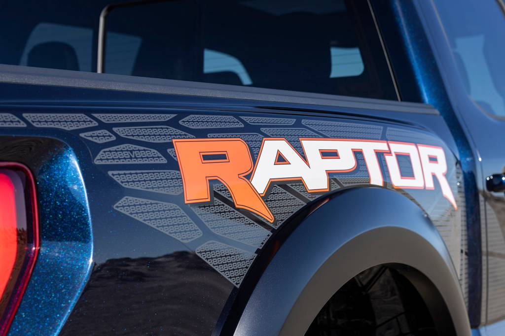 2023 F-150 Raptor R exterior Preproduction model with optional equipment shown. Available late 2022.