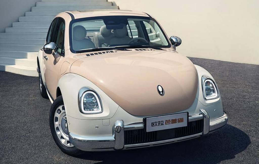 Fusca elétrico chinês é lançado como ‘carro mais feminino do mundo’