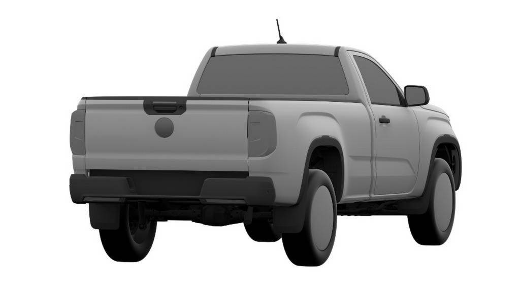 Base-Spec-Single-Cab-VW-Amarok-CAD-Drawings-4 VW Amarok 2023 cabine simples traseira