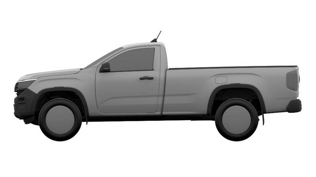 Base-Spec-Single-Cab-VW-Amarok-CAD-Drawings-7 VW Amarok 2023 cabine simples lateral