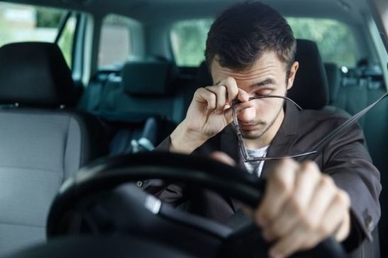 motorista cansado